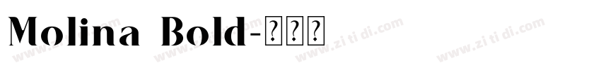 Molina Bold字体转换